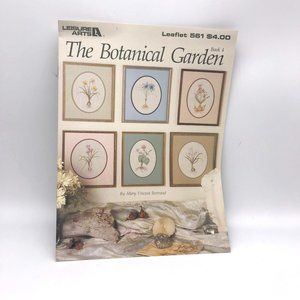 Vintage Cross Stitch Patterns, Botanical Garden Book 4, Leisure Arts Leaflet 561